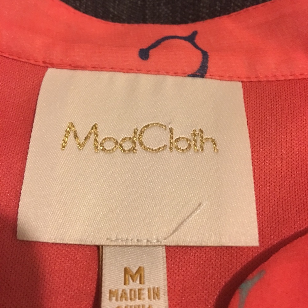 Modcloth Dress with Wishbone Pattern - Picture 6 of 6